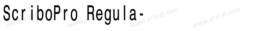 ScriboPro Regula字体转换 ScriboPro Regula字体转换